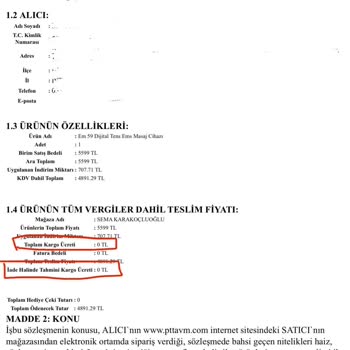 Eksik Ürün, Geç Dönüş Ve Ek Kargo Ücreti Mağduriyeti