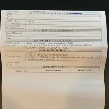 Jumbo Swiss Crystal Tencere Seti Beklentileri Karşılamadı, Servis Sorunu Çözmedi