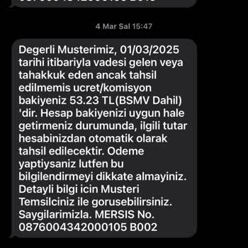 TEB'den Gelmeyen Ekstre İçin Haksız Borç Bildirimi