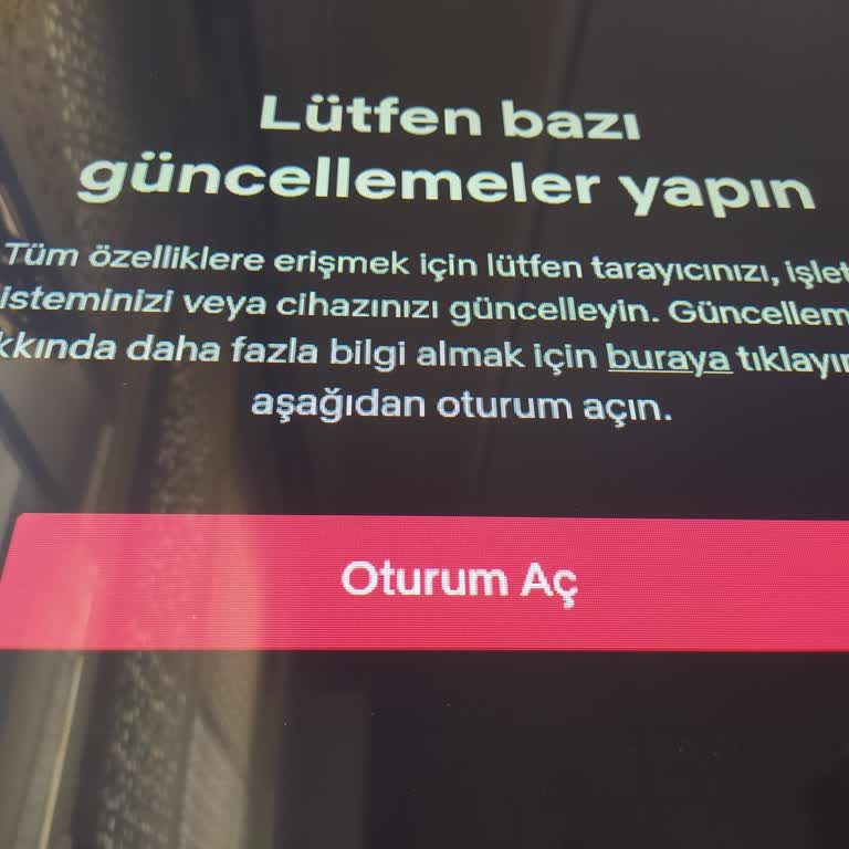 Netflix Uygulaması TV'de Sürekli Hata Veriyor, Destek Alamıyorum