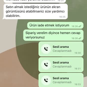 İade Talebime Cevap Verilmiyor, Sadece Siparişe Dönüş Var
