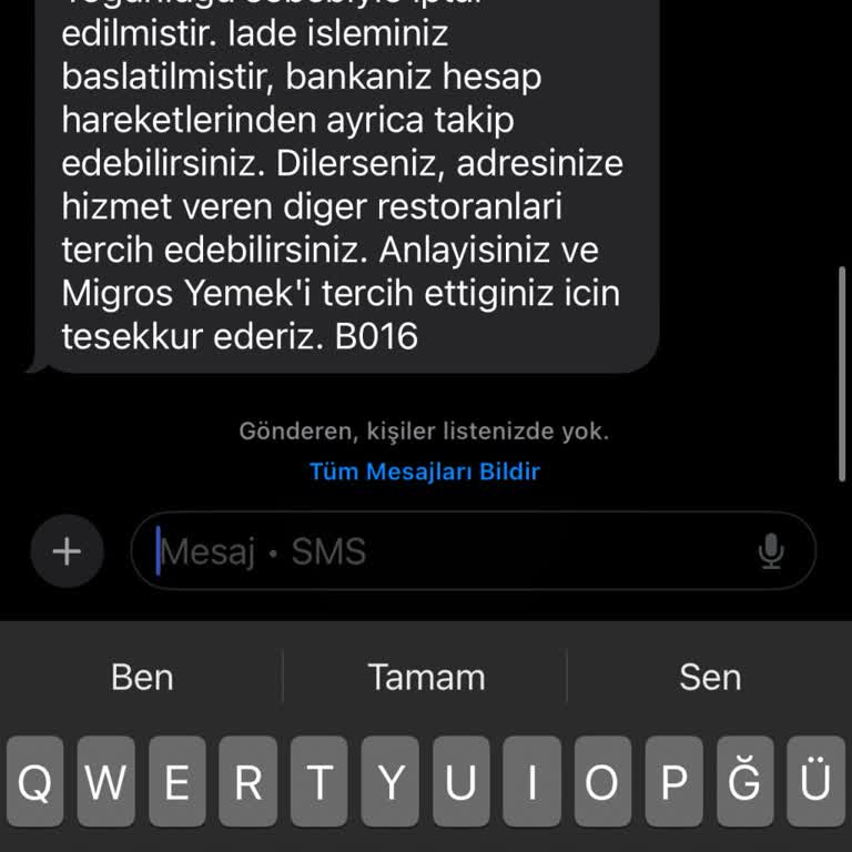 Migros Yemek Siparişler Sürekli Gecikiyor Ve İptal Ediliyor