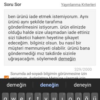 Siparişim Ulaşmadı İade Edildi Muhatap Bulamıyorum Mağdur Oldum