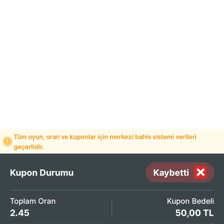 Kazanan Kuponuma Rağmen Ödeme Yapılmadı