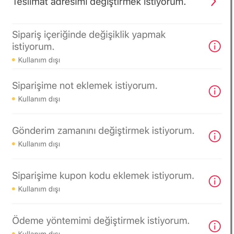 Canlı Destek Eksikliği Ve İptal Sorunu Mağduriyeti