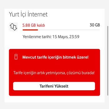 Sınırsız Paketim Olmasına Rağmen İnternetim Hızla Tükeniyor