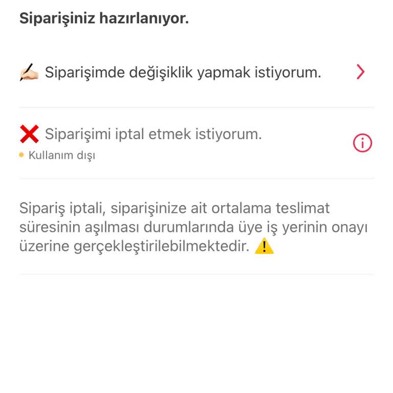 Sipariş İptalinde Restoran Ve Yemeksepeti Arasında Kalmış Müşteri