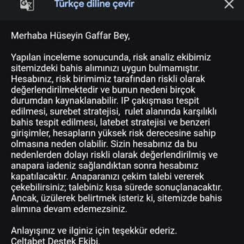 Kazançların Silinmesi Ve Hesabın Kapatılması Hakkında