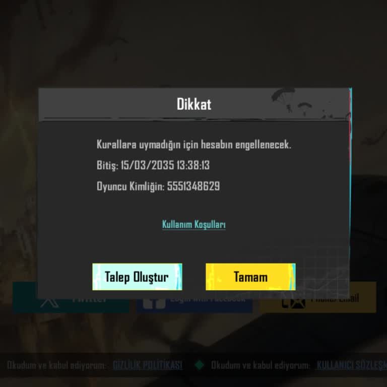 Haksız Yere 10 Yıl Banlanan PUBG Mobile Hesabımın İncelenmesini Talep Ediyorum