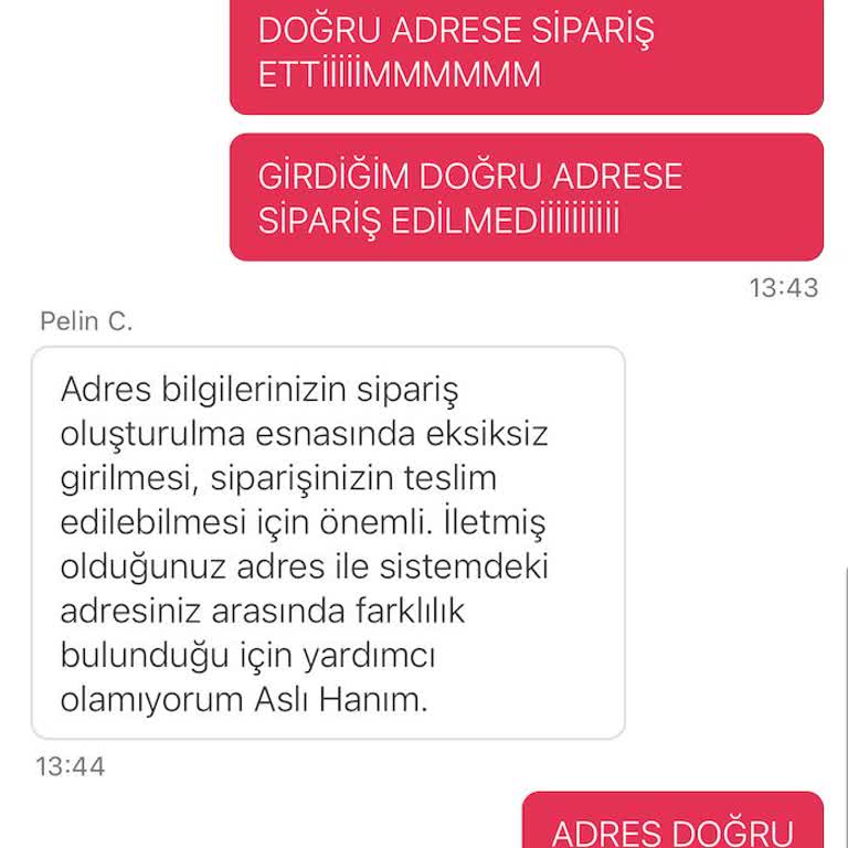 Adres Doğruyken Siparişim Teslim Edilmedi, Canlı Destek Sorunumu Çözmedi