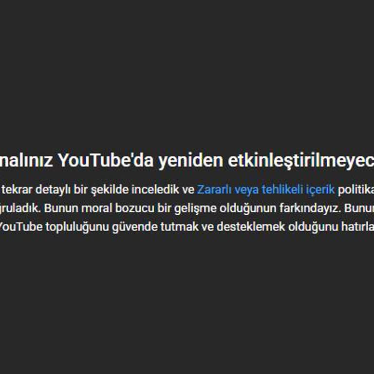 Youtube Hesabım Sebepsiz Yere Askıya Alındı Ve Geri Alamıyorum