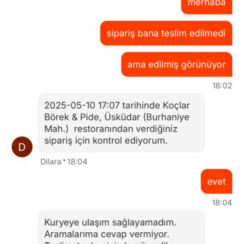 Teslim Edilmeyen Sipariş İçin İade Sorunu Ve İlgisiz Destek