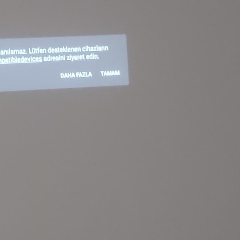 Projeksiyon Cihazında Netflix Sorunu Ve Güncelleme Çıkmazı