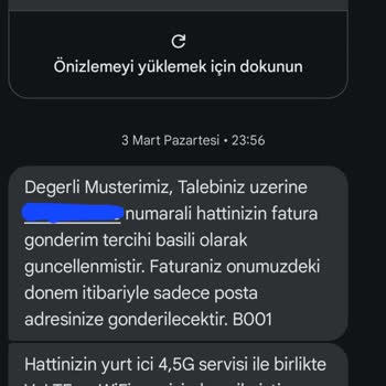 Kullanılmayan Hizmet İçin Yüksek Fatura Ve Haksız Tahsilat