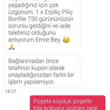 Bozuk Tavuk Ürünü Ve Yetersiz Kupon İadesi Nedeniyle Mağduriyet