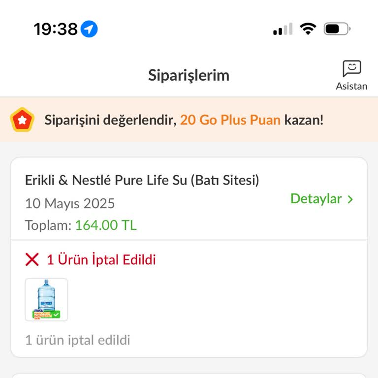 Erikli Su Teslimatında Zil Çalınmadan Siparişimin Götürülmesi Ve Mağduriyet!
