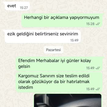 Gönderdiğim Arızalı Akünün Değişimi İçin Geri Dönüş Alamıyorum