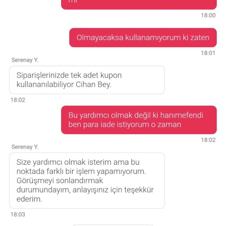 Geç Teslimat, Soğuk Yemek Ve Yetersiz Çözümle Mağduriyet Yaşadım