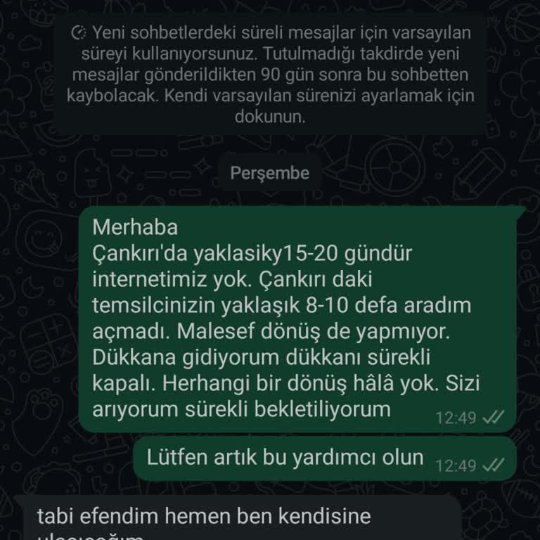 20 Gündür İnternet Yok Bayi Ve Merkezden Dönüş Alamıyorum