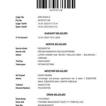 Toshiba TV Açılmıyor, Servisten Yanıt Yok