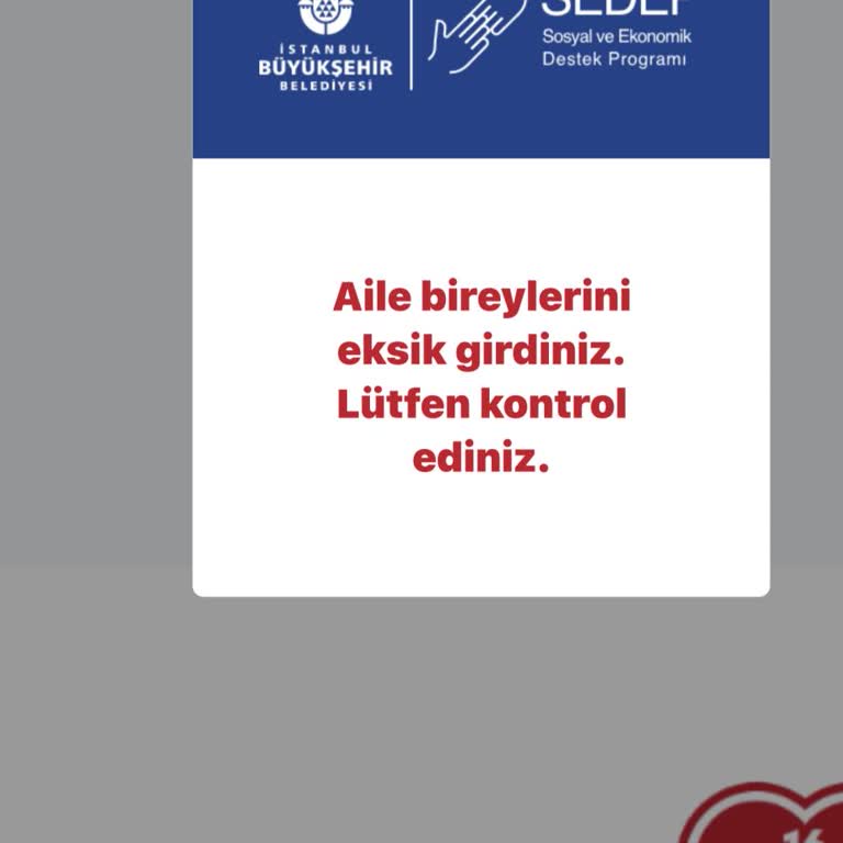 Yenidoğan Yardım Paketi Başvurusunda Hata Ve Eksik Aile Bireyi Uyarısı
