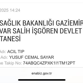 Devlet Hastanesinde Acil Servis Hizmetleriyle İlgili Şikayet