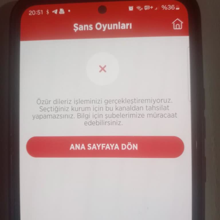 Ziraat Bankası'nda Milli Piyango Ödemesi Yapılamıyor, Sürekli Hata Alıyorum
