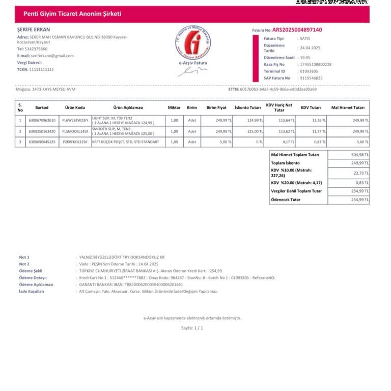 Yanlış Beden İç Çamaşırı Satışı Ve Değişim Sorunu