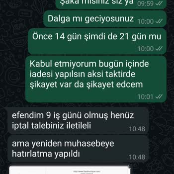 İptal Edilen Siparişimin Para İadesi Yapılmadı