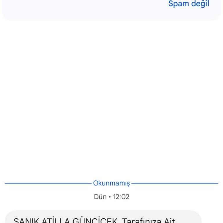 Bilinmeyen Numaralardan Gelen Yanıltıcı Mesajlardan Şikayetçiyim