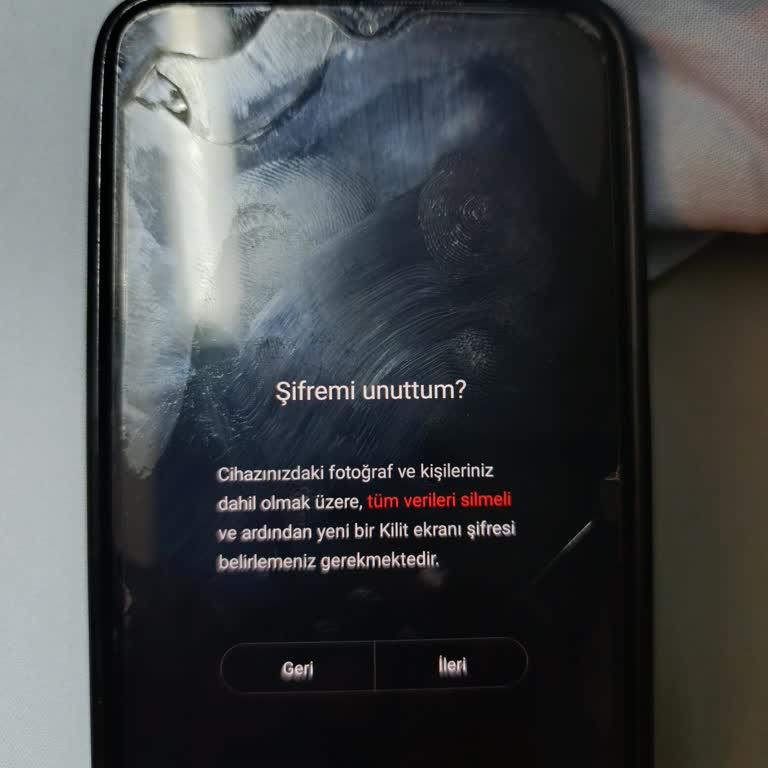 Xiaomi Note 8'de Ekran Şifresi Sorunu Ve Hesaba Erişememe