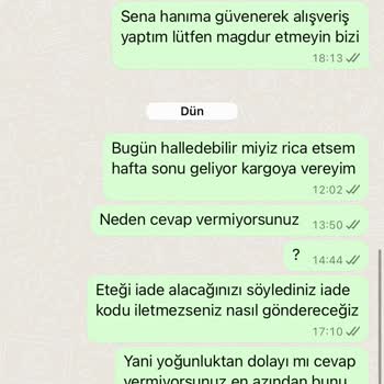 Aldığım Ürünlerde Hatalar Var, İletişim Kurulamıyor Ve İade Sürecinde Mağdur Edildim