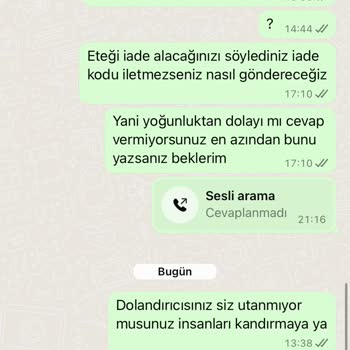 Aldığım Ürünlerde Hatalar Var, İletişim Kurulamıyor Ve İade Sürecinde Mağdur Edildim
