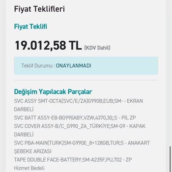 Samsung S21 FE: Yüksek Servis Ücreti Ve Hatalı Onarım Deneyimi