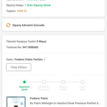 Aldığım Parfüm Kalıcı Değil Ve Mağazada Denediğimle Farklı
