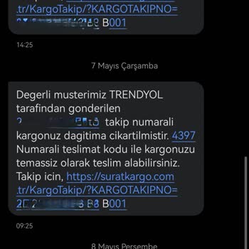 Sürat Kargo Teslimat Yapmadan Ürünü İade Etti