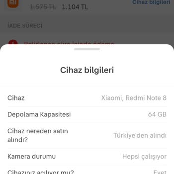 Satılan Telefonumun Ücreti Ve İadesi Gerçekleşmedi