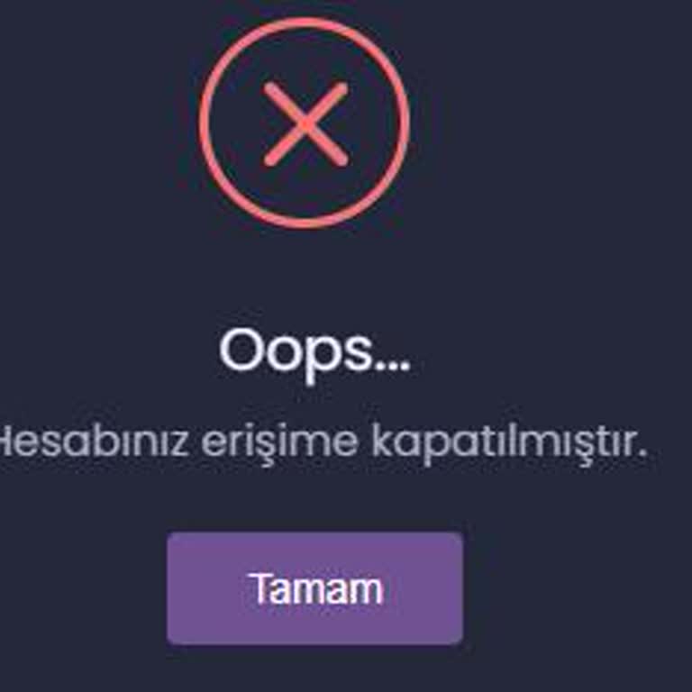 VPN Açılması Nedeniyle Hesabım Erişime Kapatıldı