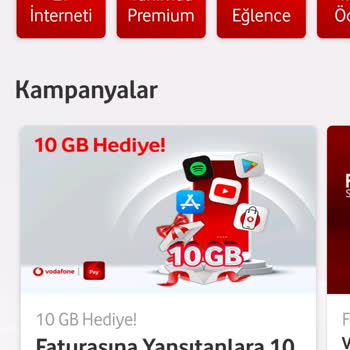 Vodafone 10 GB Kampanyasında Hediye İnterneti Alamama Sorunu
