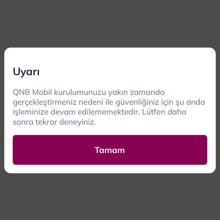 Karekod İle İşlem Yapamıyorum Güvenlik Uyarısı Çıkıyor