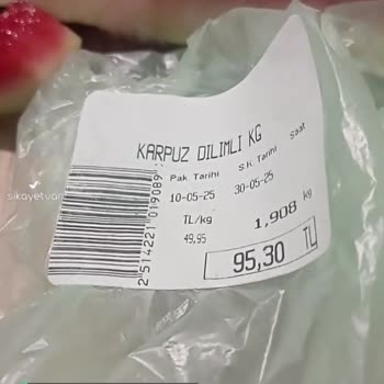 Mopaş Hipermarket Kesilmiş Karpuzu Rengini Kırmızı Yapmak İçin Yapılan Numara!