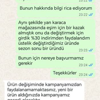 Değişim İşleminde İndirim Uygulanmaması Nedeniyle Mağduriyet