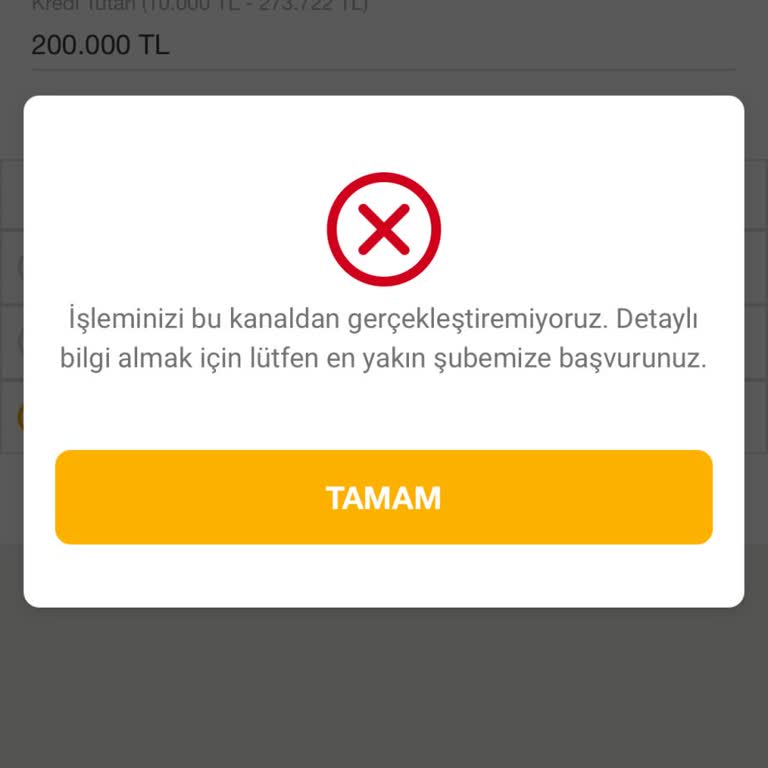 Acil İhtiyaç Anında Ek Hesap Limitimin Kullanılamaması