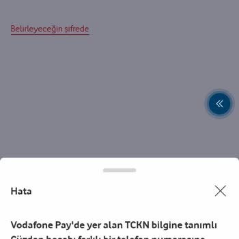 Vodafone Pay Giriş Sorunu Ve Çözümsüzlük Deneyimi
