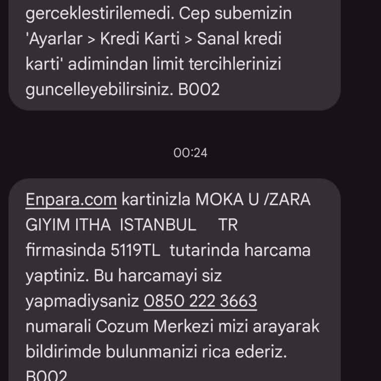 Enpara Kartımdan İzinsiz Moka/Zara Giyim Çekimi Ve Geciken İade Süreci