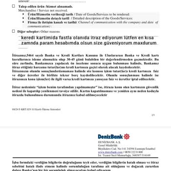 Kredi Kartımdan İzinsiz Alışveriş Yapıldı, Paramı Geri İstiyorum