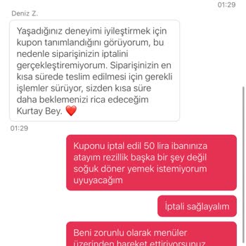 Yemeksepeti Siparişim Teslim Edilmediği Halde İptal Hakkım Engellendi