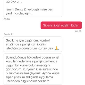 Yemeksepeti Siparişim Teslim Edilmediği Halde İptal Hakkım Engellendi