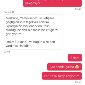 Yemeksepeti Siparişim Teslim Edilmediği Halde İptal Hakkım Engellendi
