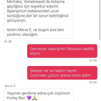 Yemeksepeti Siparişim Teslim Edilmediği Halde İptal Hakkım Engellendi